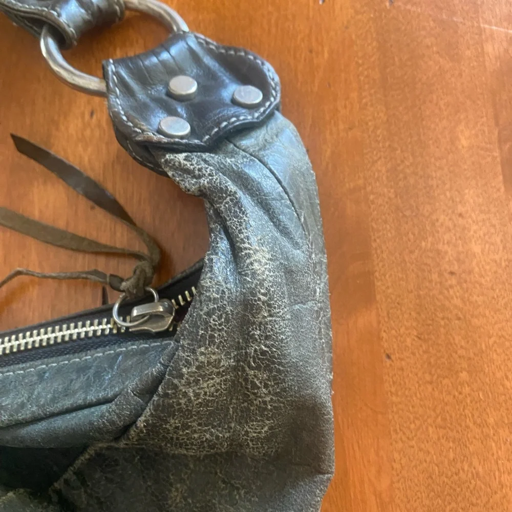 Olive Green Hobo Shoulder Bag - Picture 5 of 8